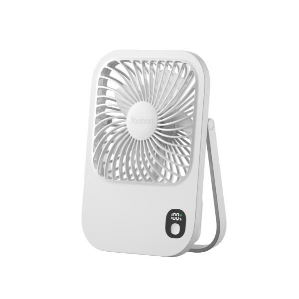 Quạt mini để bàn Yoobao F01P tích hợp pin sạc dung lượng 10000mAh Tuỳ chỉnh 3 cấp độ gió thời gian hoạt động lên tới 32h