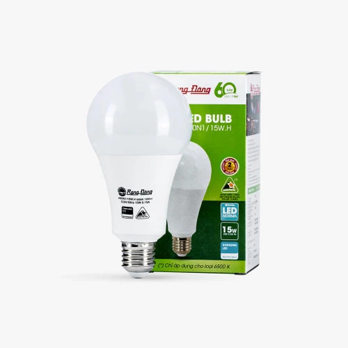 Đèn Led Bulb Rạng Đông hình tròn, hình trụ, công suất 7 15 20 40 80W, bền bỉ, thân thiện với môi trường, tiết kiệm điện