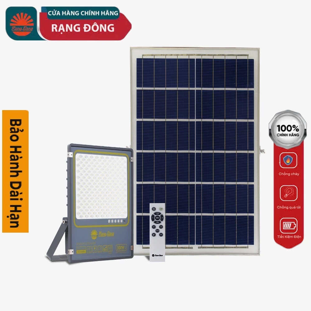 Đèn Năng Lượng Mặt Trời Rạng Đông 300W Đèn Chiếu Pha Phiên Bản Mới CP03.SL.RAD.V2