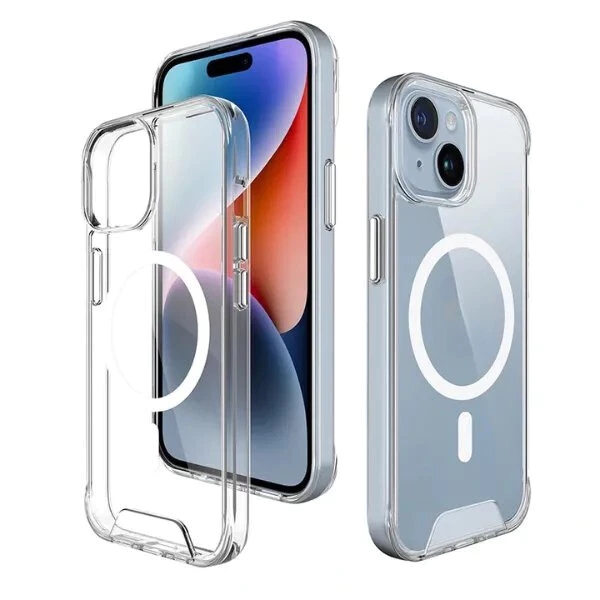 Ốp lưng trong suốt hạn chế ố vàng KOLEAD P83 tích hợp nút bấm kim loại, viền bảo vệ camera cho iphone 11 12 13 14 15 16