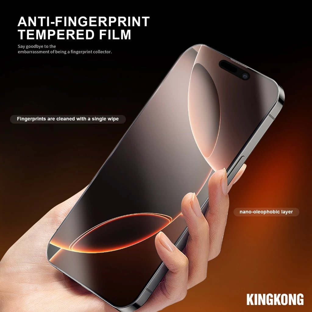 [KHÔNG VIỀN] Kính cường lực KINGKONG KK-67 nano siêu mượt, chống va đập, có màng loa Iphone 11 12 13 14 15 16 Promax.