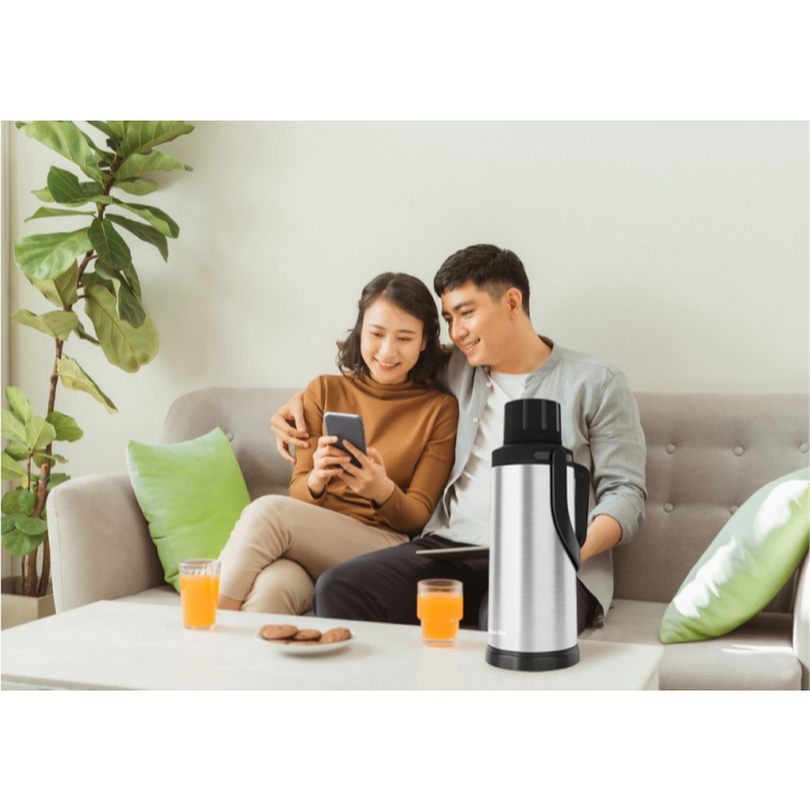 Phích nước giữ nhiệt Rạng Đông RD-2035 ST2.E dung tích 2 lít trang bị nắp phích hiển thị nhiệt độ thông minh