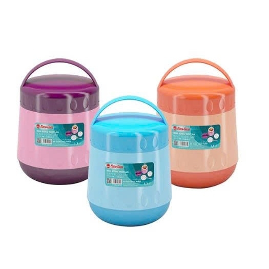 Bình đựng thức ăn Rạng Đông 1100N1.T 1.1 lít có nhiều ngăn thuận tiện, ruột thủy tinh giữ nhiệt tốt an toàn sức khỏe