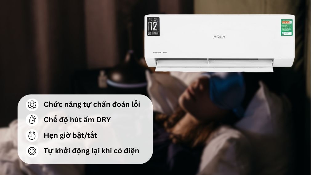 Máy lạnh Aqua 1.0 HP Inverter AQA-RV10ME (Model 2025)