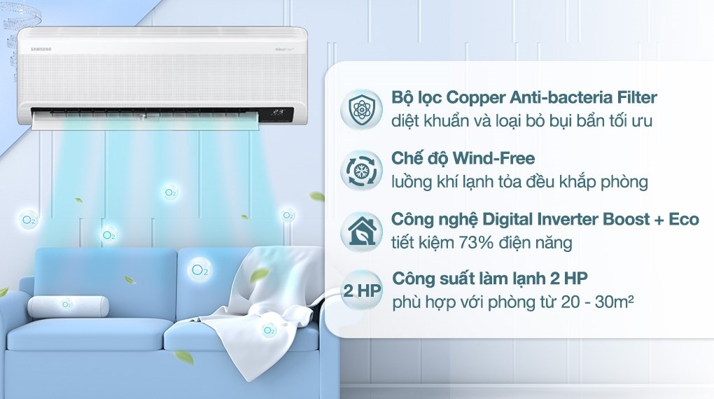 Máy lạnh Samsung 2.0 HP Inverter AR18CYFCAWKNSV