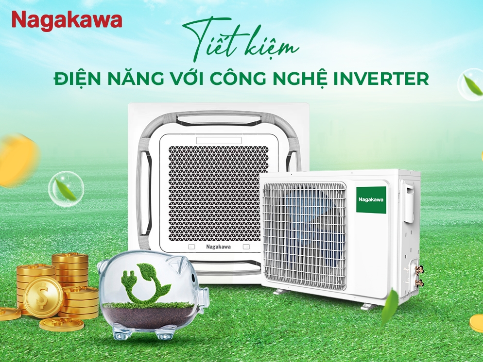 Máy lạnh âm trần Nagakawa 2.0 HP Inverter NIT-C18R2U35