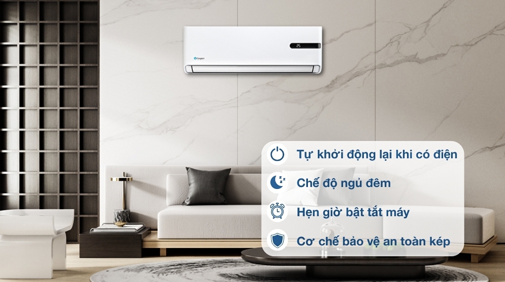 Máy lạnh Casper Inverter 1 HP GC-09IB36 Mẫu mới