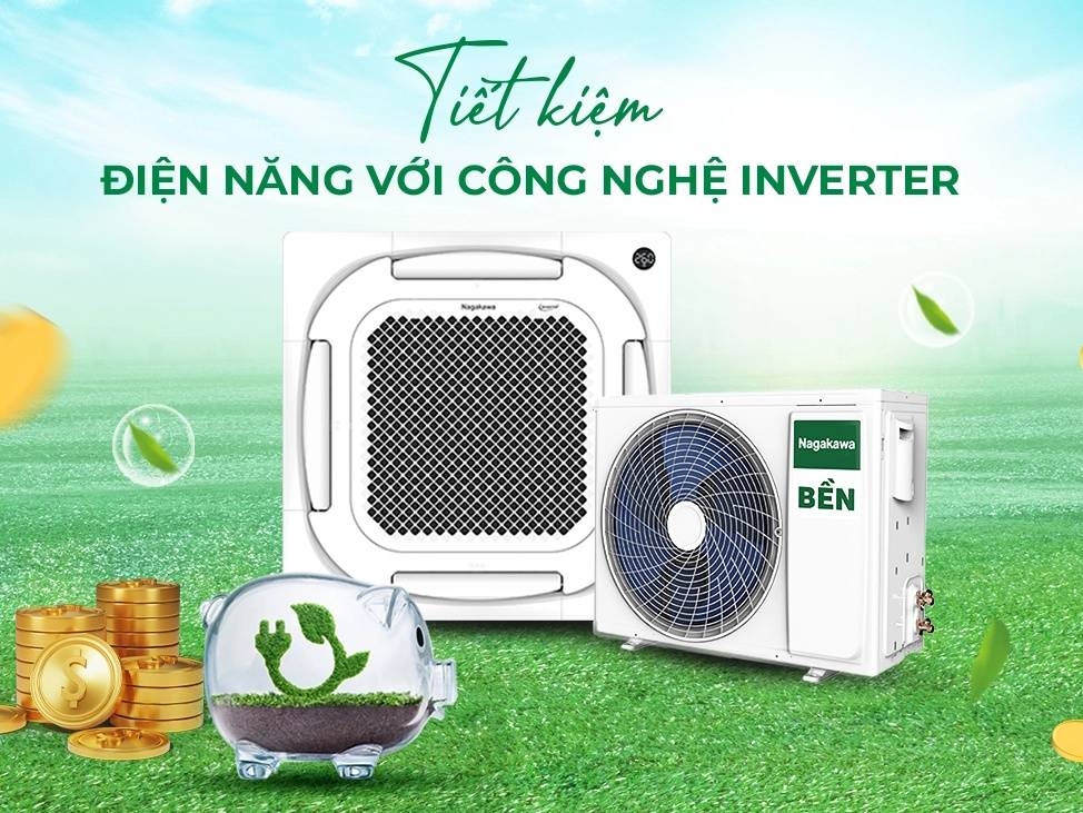 Máy lạnh Nagakawa Cassette Inverter 8 hướng thổi 23.800 BTU NIT-C24R2U35 Mới 2026