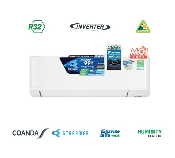 Máy lạnh Daikin 1 HP Inverter FTKY25WAVMV ( lọc khí Stream )