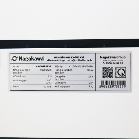 Máy lạnh Nagakawa 1.0HP  NS-C09R2T30