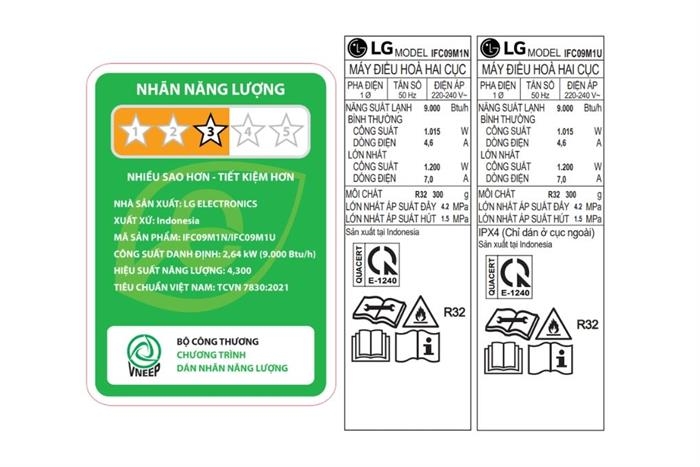 Máy lạnh LG Inverter 1 HP IFC09M1 Mẫu mới 2026