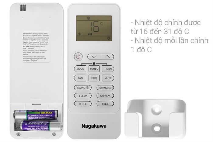 Máy lạnh Nagakawa Inverter 1.5 HP NIS-C12R2T62  ( Mẫu mới)