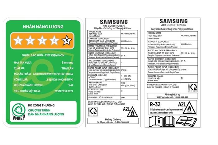 Máy lạnh Samsung Wind-Free Inverter 1 HP AR70H10D1BWNSV Mẫu mới