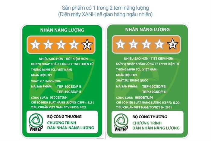 Máy lạnh TCL 1.0 HP Inverter TEP-10CSD/F1I (Mẫu mới 2025)
