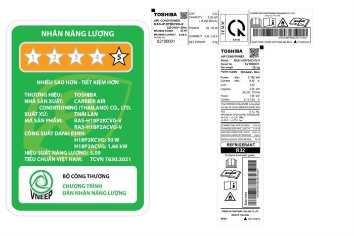 Máy lạnh Toshiba Inverter 2 HP RAS-H18P2KCVG-V ( Mẫu mới 2026 )
