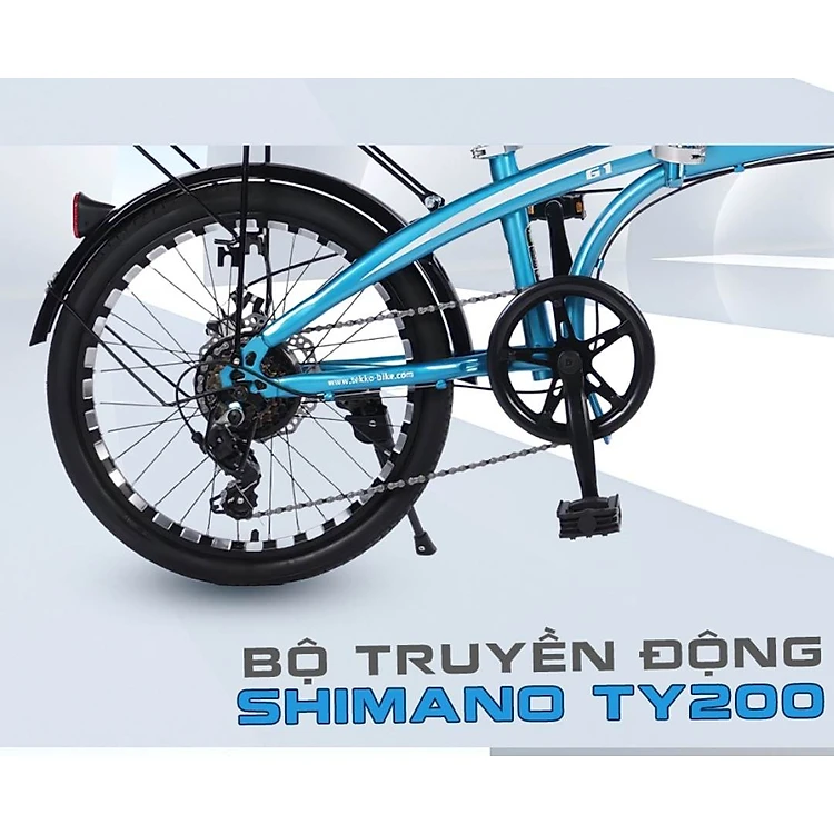 Xe đạp thể thao TEKKO G1 20 inch - xe đạp gấp khung tiện lợi