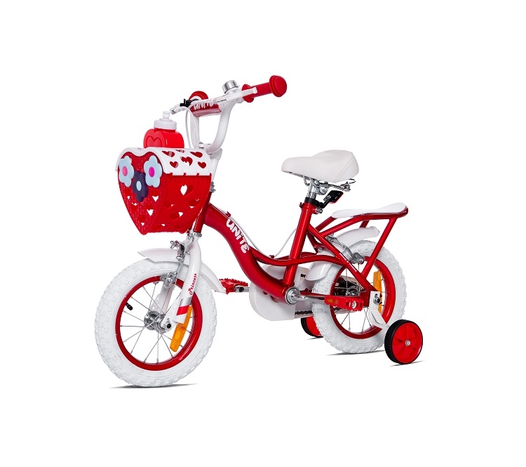 Xe đạp 3 bánh trẻ em Thống Nhất Princess TE12 giỏ trái tim (Phù hợp với trẻ từ 2 đến 6 tuổi) - Hàng chính hãng