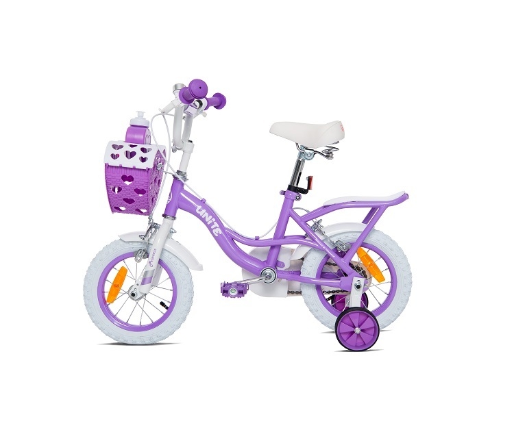 Xe đạp 3 bánh trẻ em Thống Nhất Princess TE12 giỏ trái tim (Phù hợp với trẻ từ 2 đến 6 tuổi) - Hàng chính hãng