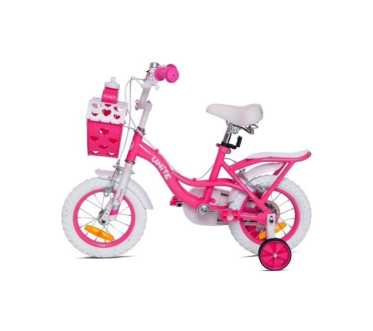 Xe đạp 3 bánh trẻ em Thống Nhất Princess TE12 giỏ trái tim (Phù hợp với trẻ từ 2 đến 6 tuổi) - Hàng chính hãng
