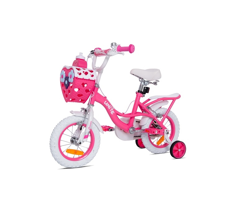 Xe đạp 3 bánh trẻ em Thống Nhất Princess TE12 giỏ trái tim (Phù hợp với trẻ từ 2 đến 6 tuổi) - Hàng chính hãng