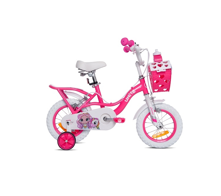 Xe đạp 3 bánh trẻ em Thống Nhất Princess TE12 giỏ trái tim (Phù hợp với trẻ từ 2 đến 6 tuổi) - Hàng chính hãng