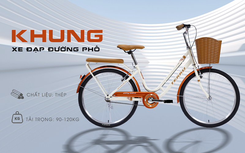 Xe đạp Tekko C200 – kích cỡ 20 và 24 inch - Xe đạp học sinh - Phù hợp với người cao từ 1m10 đến 1m60