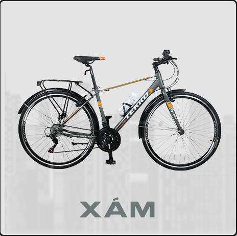 Xe đạp Tekko thể thao City C300 Khung nhôm cao cấp - Phù hợp với người cao từ 1m45 trở lên