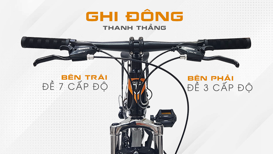 Xe đạp Tekko thể thao R100 cỡ bánh 24 inch (Phù hợp với người cao từ 1m35 đến 1m60)
