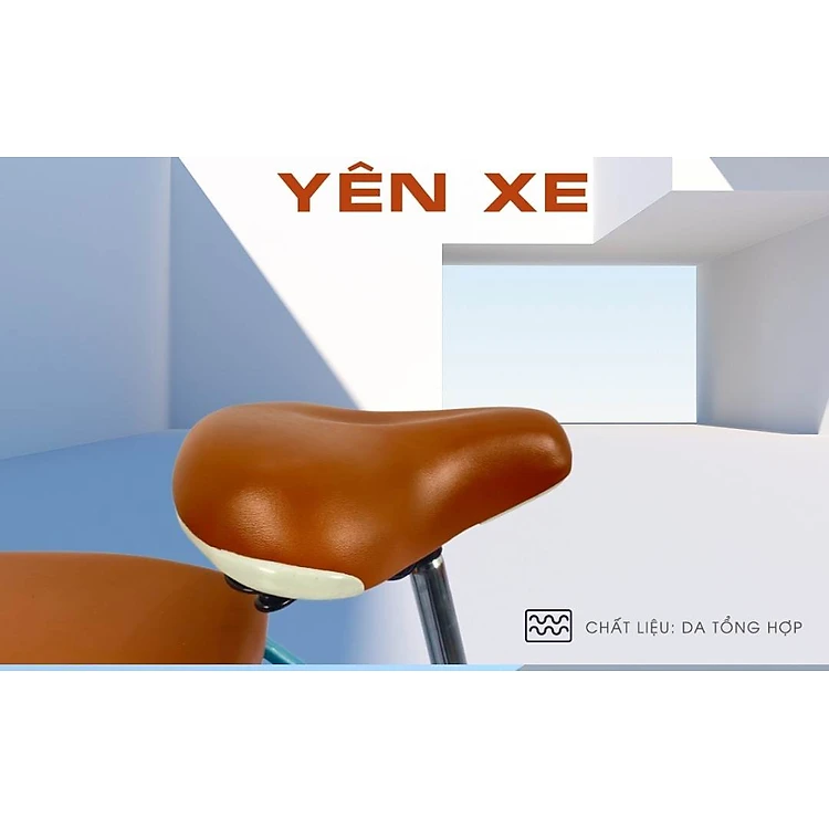 Xe đạp Tekko cho mẹ và bé C250 bánh 24 inch, có 7 tốc độ đạp cực nhẹ