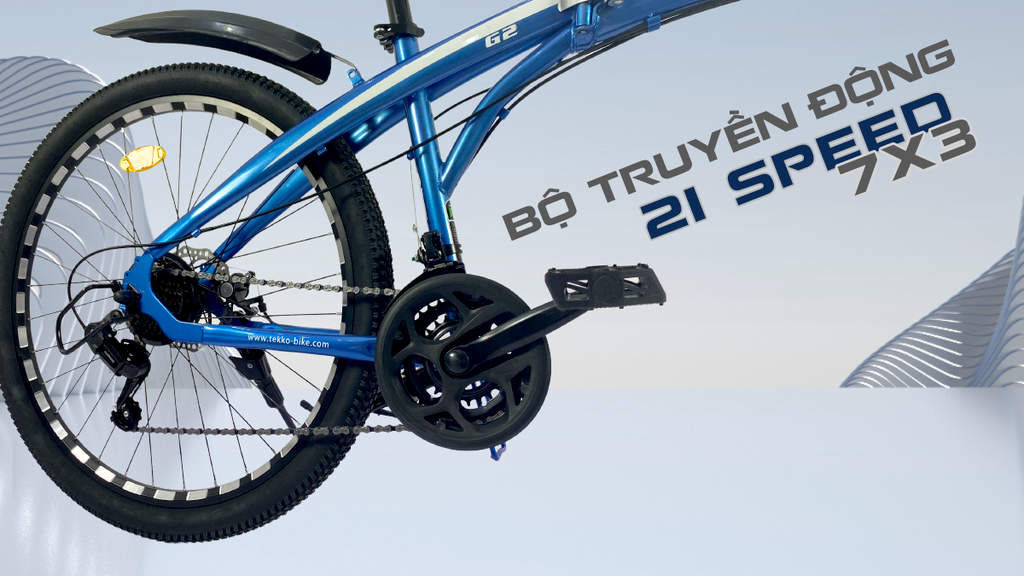 Xe đạp gấp Tekko G2 - xe gấp gọn tiện lợi bánh 26 (Phù hợp với người cao từ 1m45 trở lên