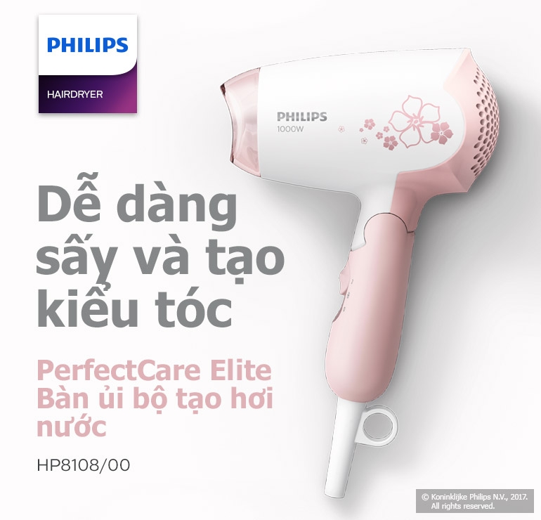 MÁY SẤY TÓC PHILIPS HP8108/00 HÀNG CHÍNH HÃNG
