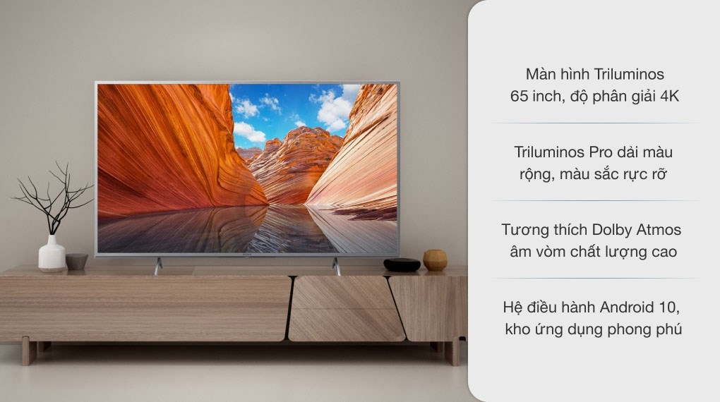 Android Tivi Sony 4K 65 inch KD-65X80J/S