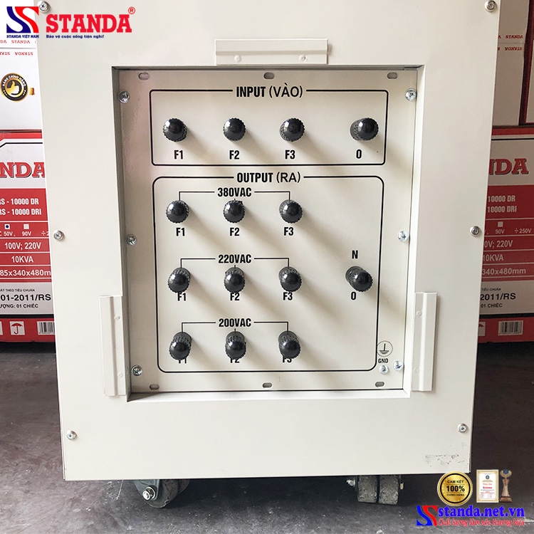 ỔN ÁP STANDA 75KVA 3 PHA DẢI 160V THẾ HỆ MỚI