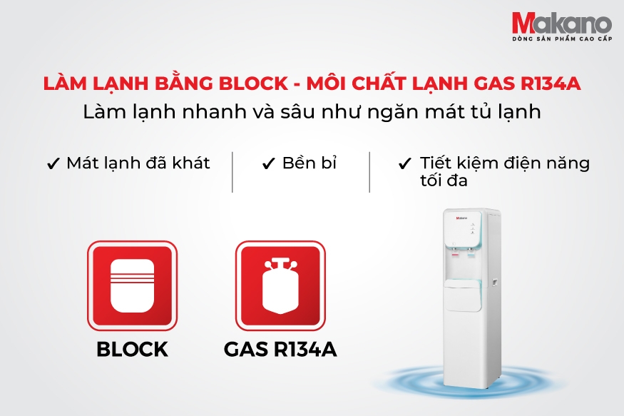 Cây nước nóng lạnh úp bình Makano MKD-000002