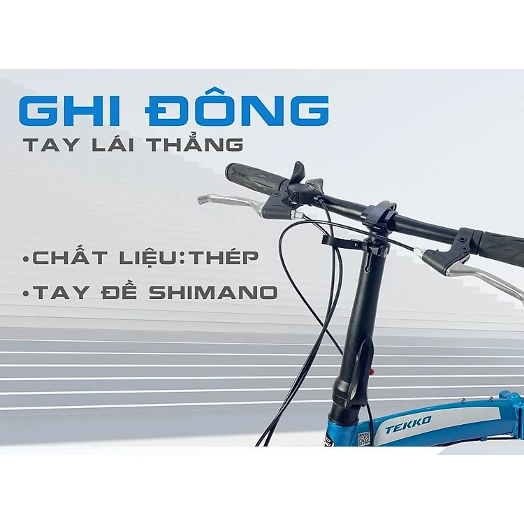 Xe đạp thể thao TEKKO G1 20 inch - xe đạp gấp khung tiện lợi