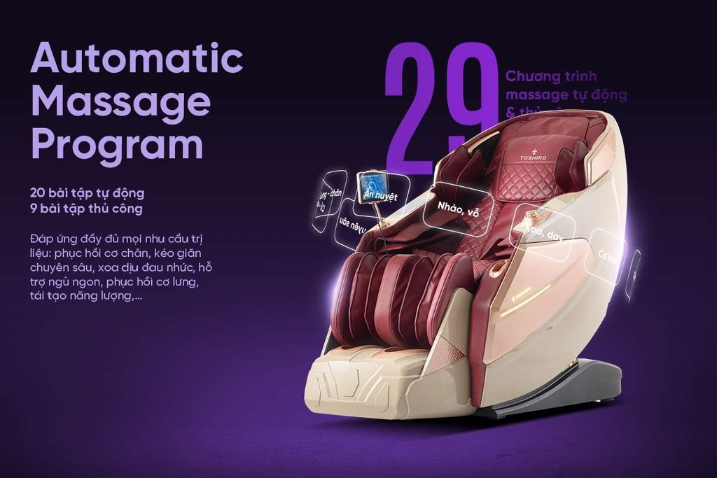 Ghế massage cao cấp Toshiko Luxury Legend