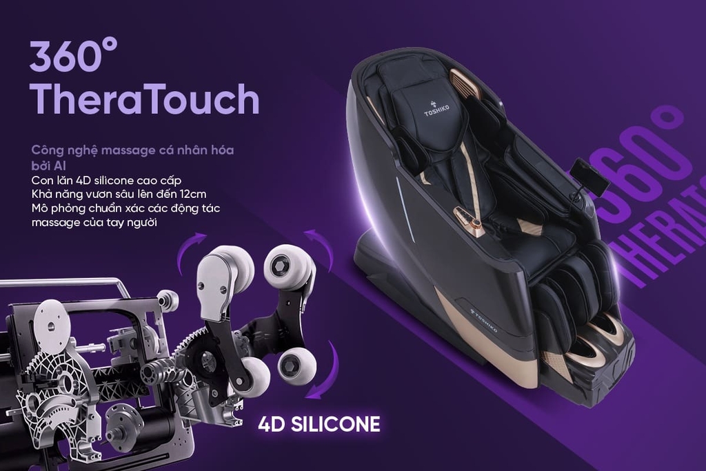 Ghế massage 4D cao cấp Toshiko T96