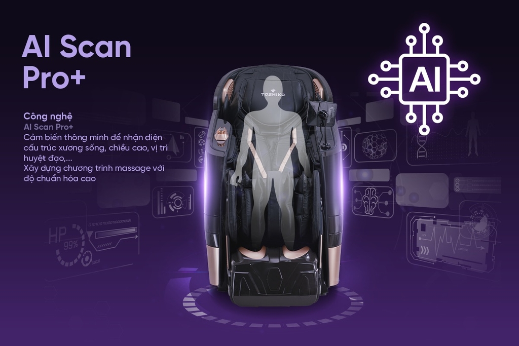 Ghế massage 4D cao cấp Toshiko T96