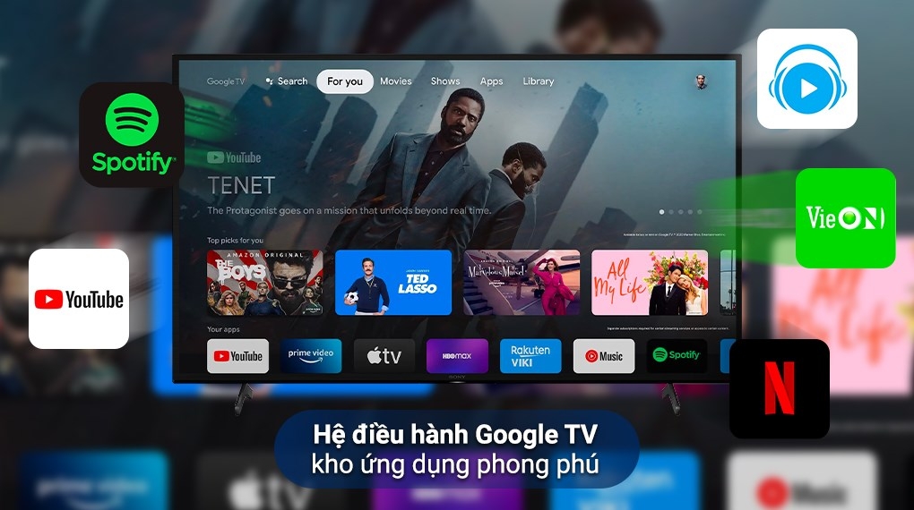 Google Tivi Sony 4K 65 inch KD-65X75K