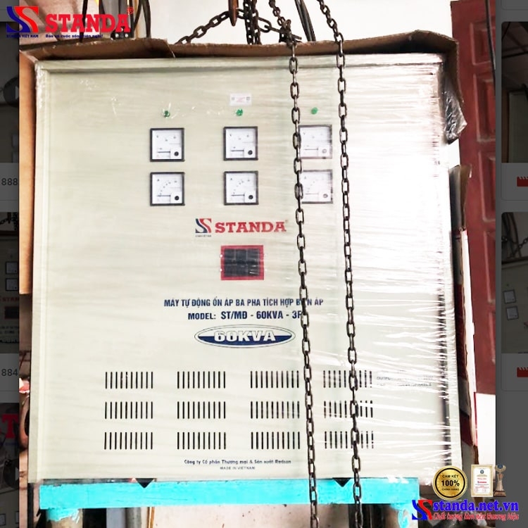 ỔN ÁP STANDA 60KVA 3 PHA DÙNG CHO MÁY HÀN CƠ KHÍ