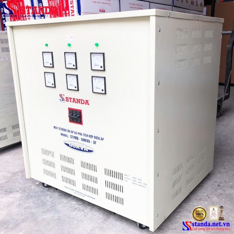 ỔN ÁP STANDA 60KVA TÍCH HỢP BIẾN ÁP ĐIỆN VÀO 260V/430V ĐIỆN RA 380/220V/200V