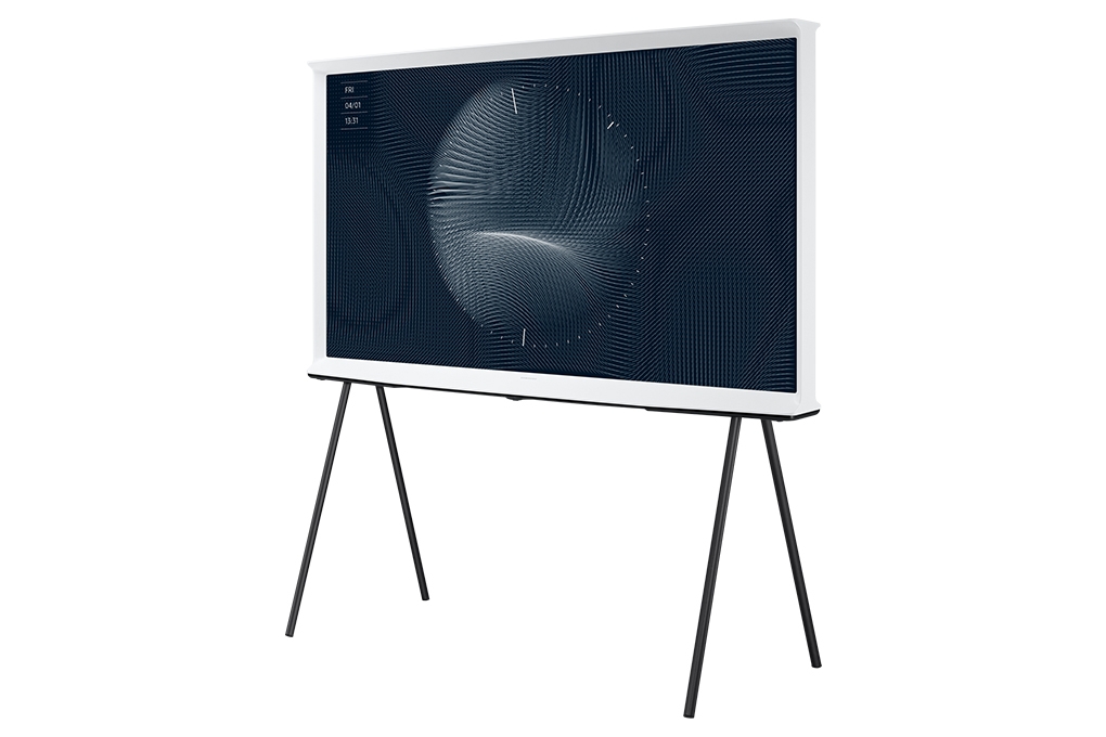 Smart Tivi Kiểu Chữ I Có Chân The Serif QLED Samsung 4K 55 inch QA55LS01BA