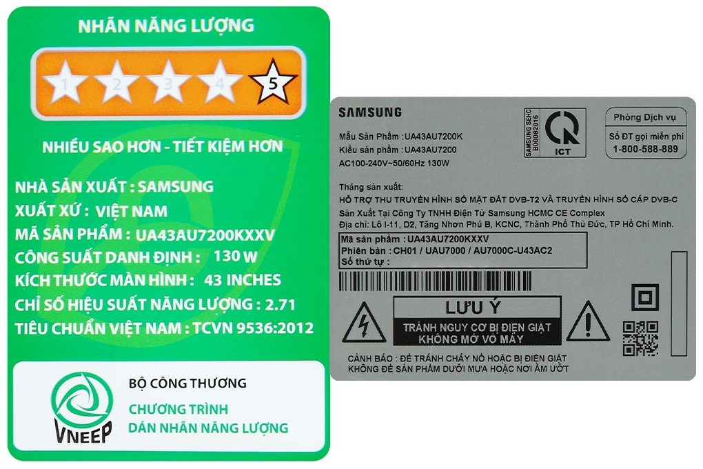 Smart Tivi Samsung 4K Crystal UHD 43 inch UA43AU7200