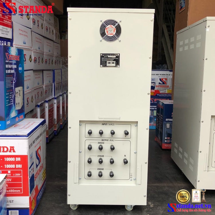 ỔN ÁP STANDA 45KVA DẢI 260V – 430V THẾ HỆ MỚI DÂY ĐỒNG