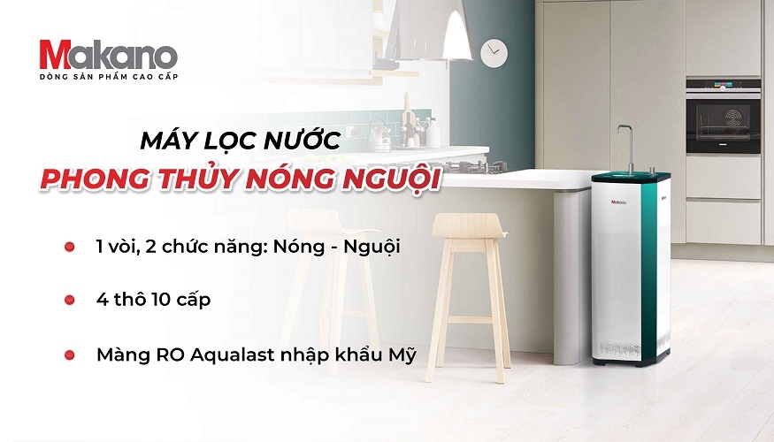 Máy lọc nước Ion kiềm giàu Hydrogen Makano MKW-43608I