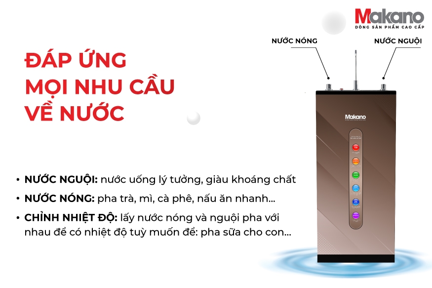 Máy lọc nước RO nóng nguội Makano MKW-42210H