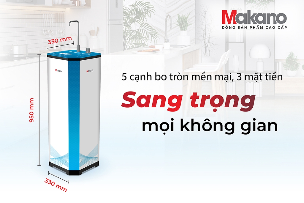 Máy lọc nước Ion kiềm giàu Hydrogen Makano MKW-43608I