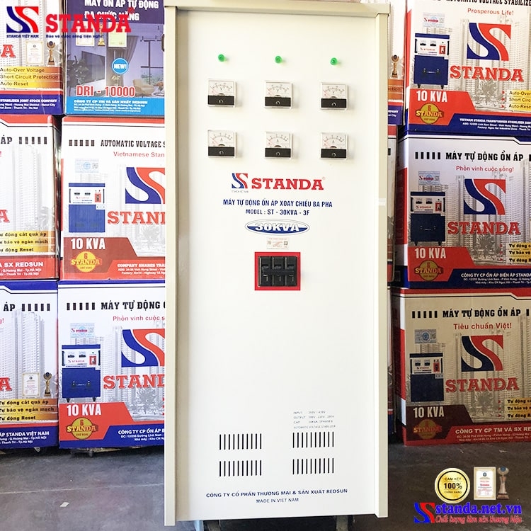 MÁY ỔN ÁP BIẾN ÁP 3 PHA 380V/220V/200V 30KVA STANDA