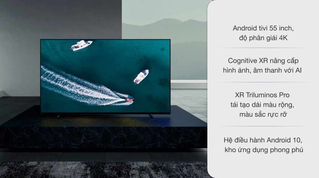 Android Tivi OLED Sony 4K 55 inch XR-55A80J