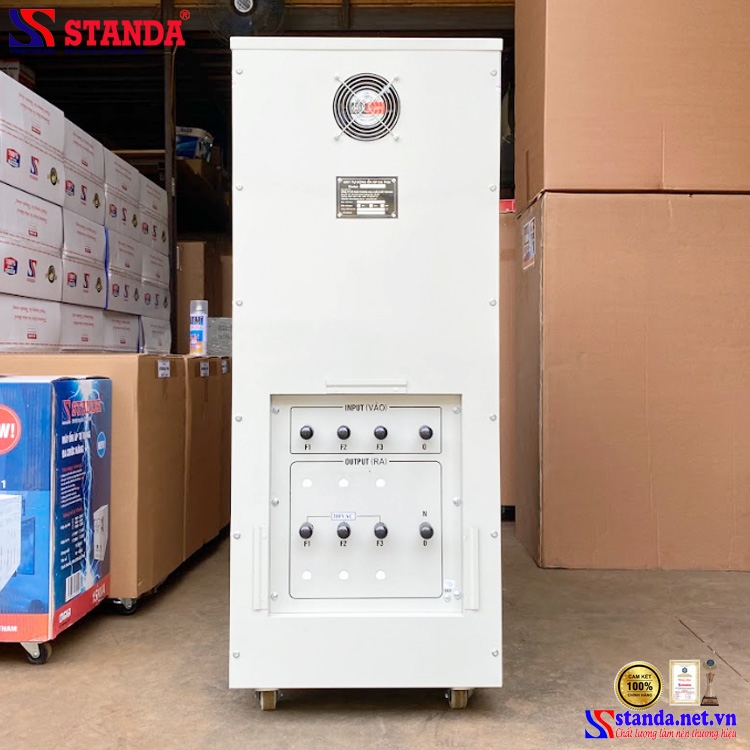 ỔN ÁP CÁCH LY STANDA 30KVA ĐIỆN ÁP 260V – 430V ĐIỆN ÁP RA 380V 3 PHA